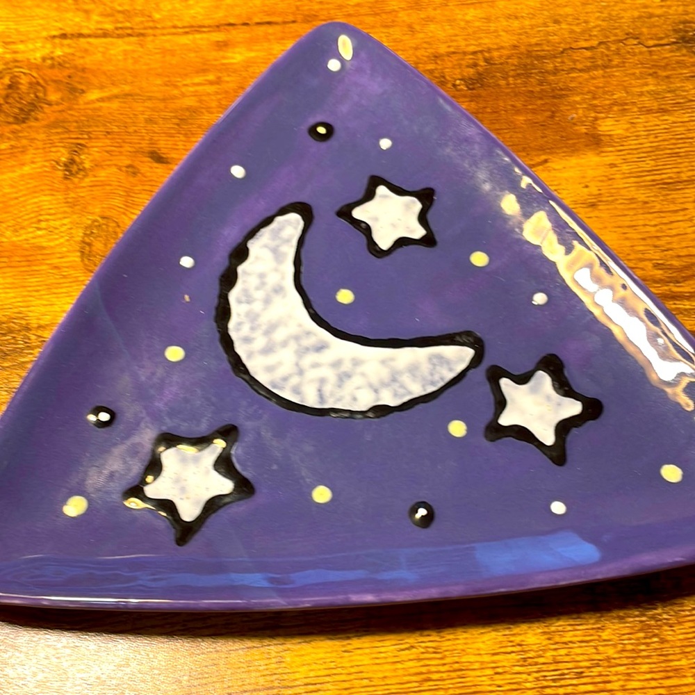 Star and Moon decoration plate
